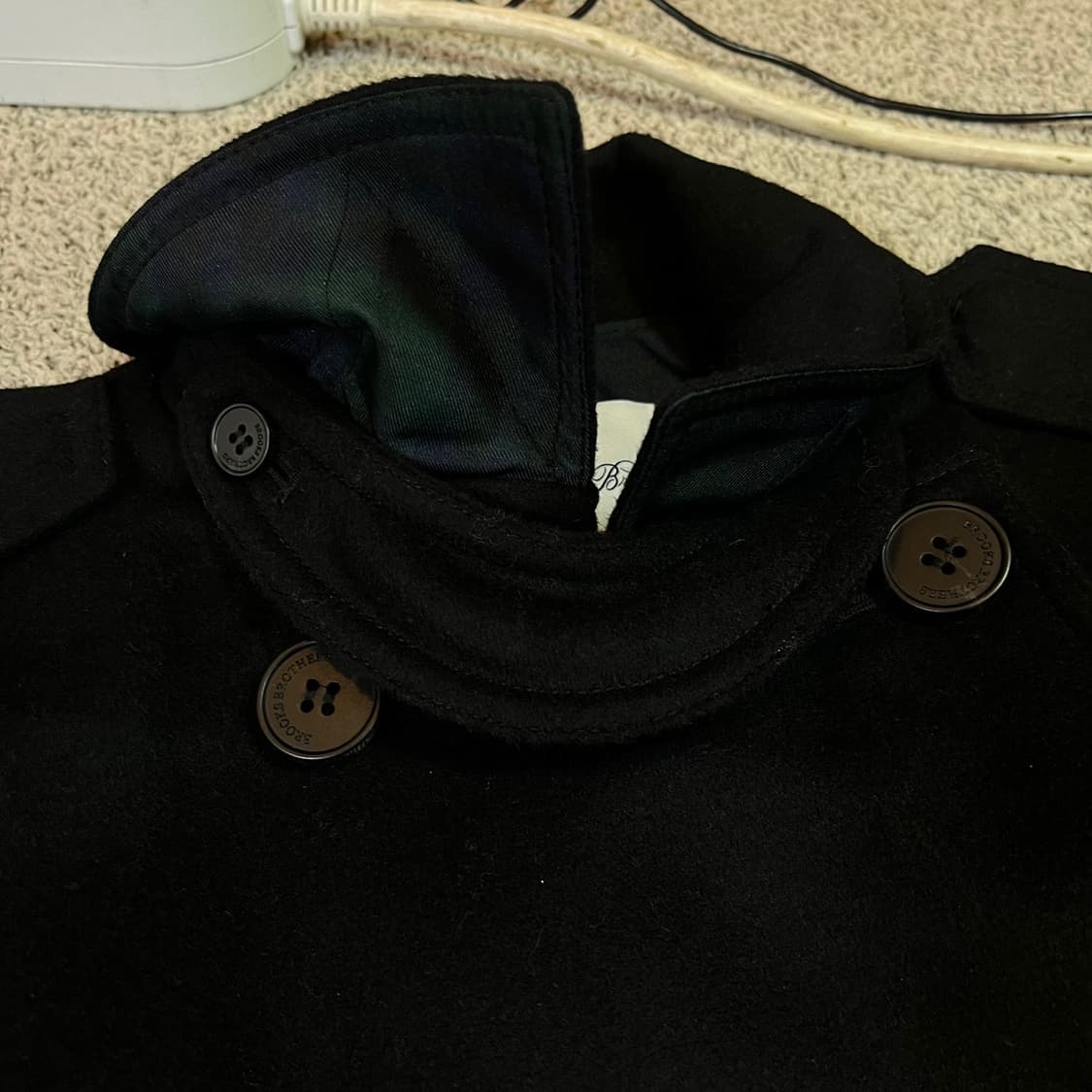 브룩스 브라더스 울 트렌치 코트 상품이미지3