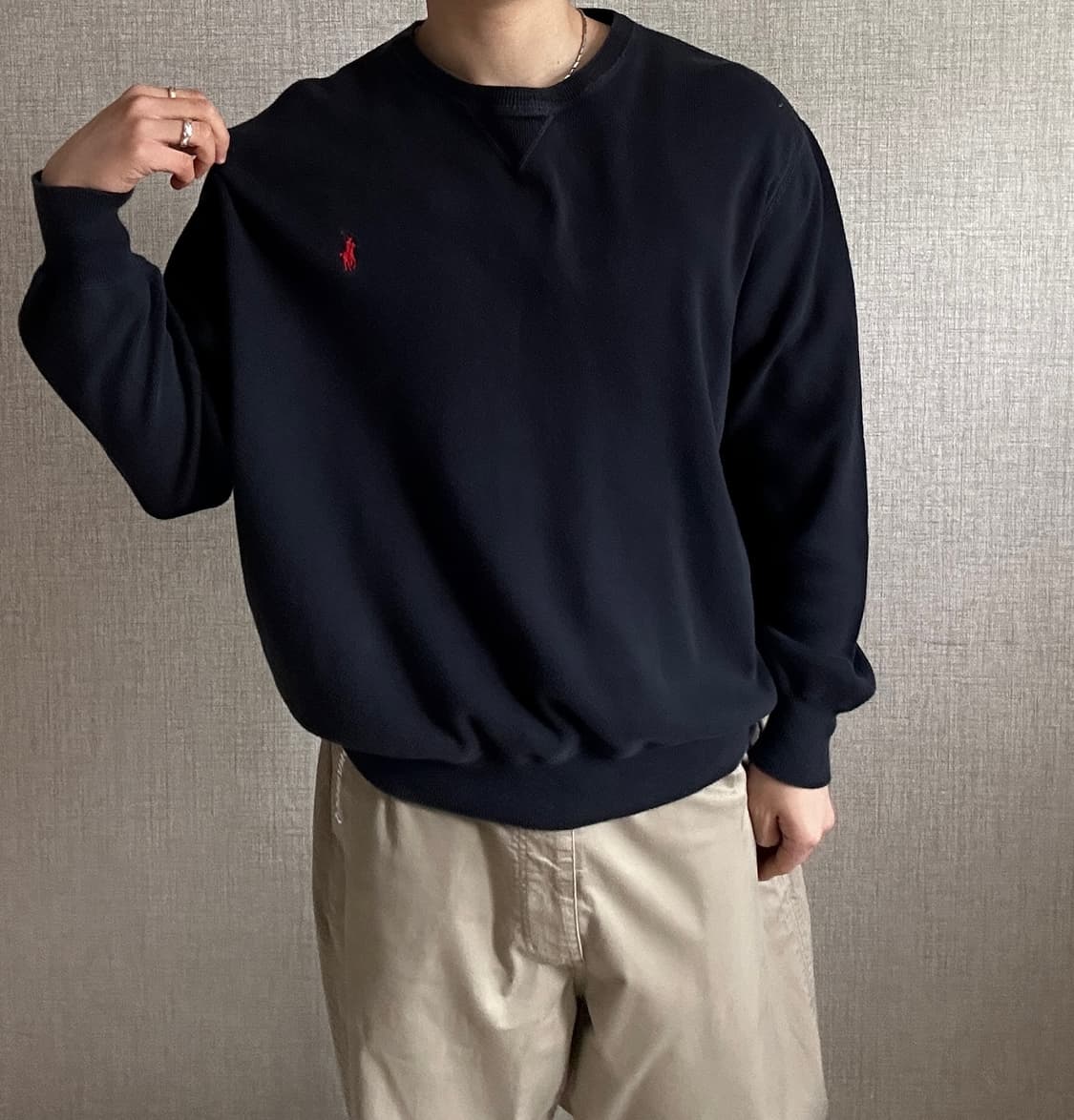 폴로 랄프로렌 신형(QR) 라운드 니트 XL 상품이미지4