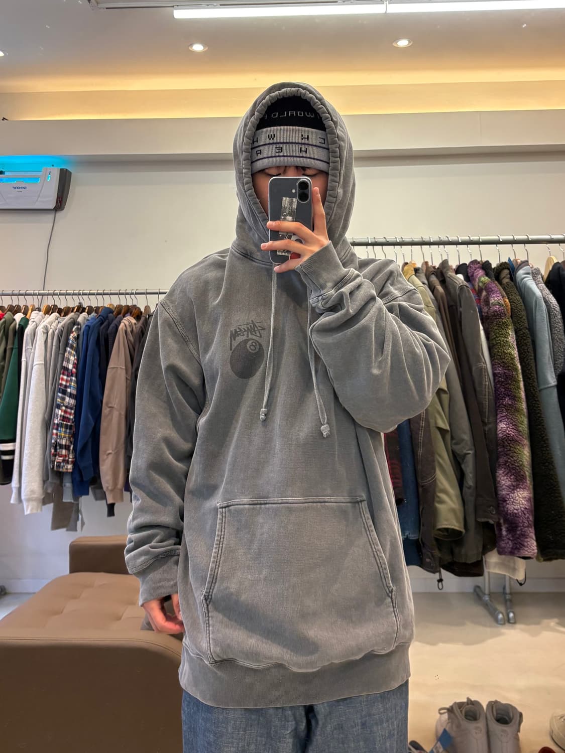 스투시 에잇볼 피그먼트 후드 상품이미지7