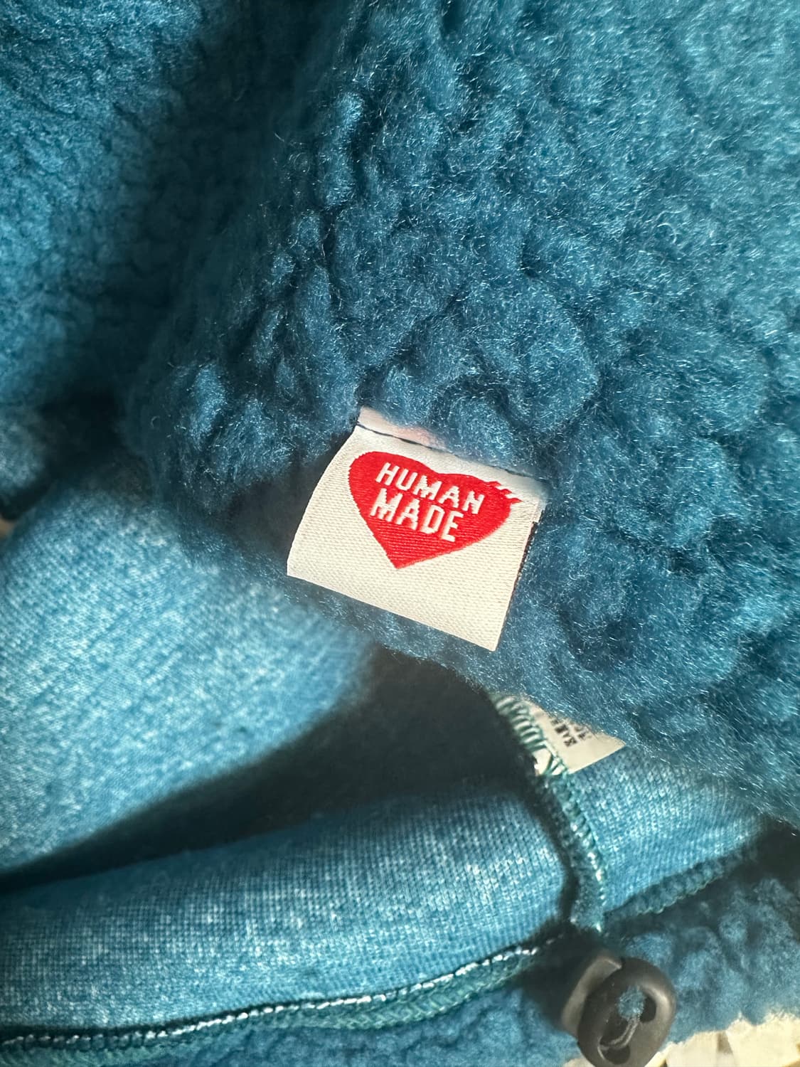 휴먼메이드 후리스 후드 집업 블루 상품이미지8