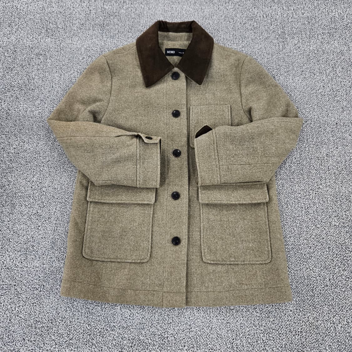 [M] 신형 미쏘 여성 코듀로이 배색 카라 자켓 1103JM2 상품이미지1