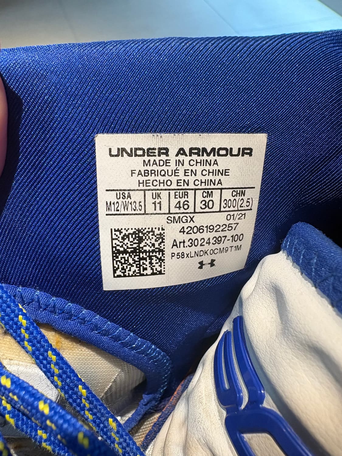 언더아머 커리1 레트로 유니섹스 농구화 상품이미지3