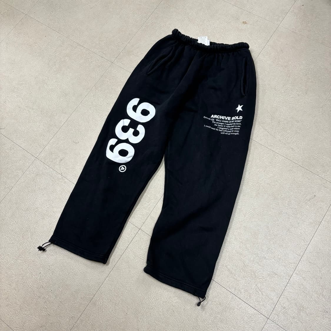 아카이브볼드 939 블랙 트레이닝 팬츠 상품이미지1