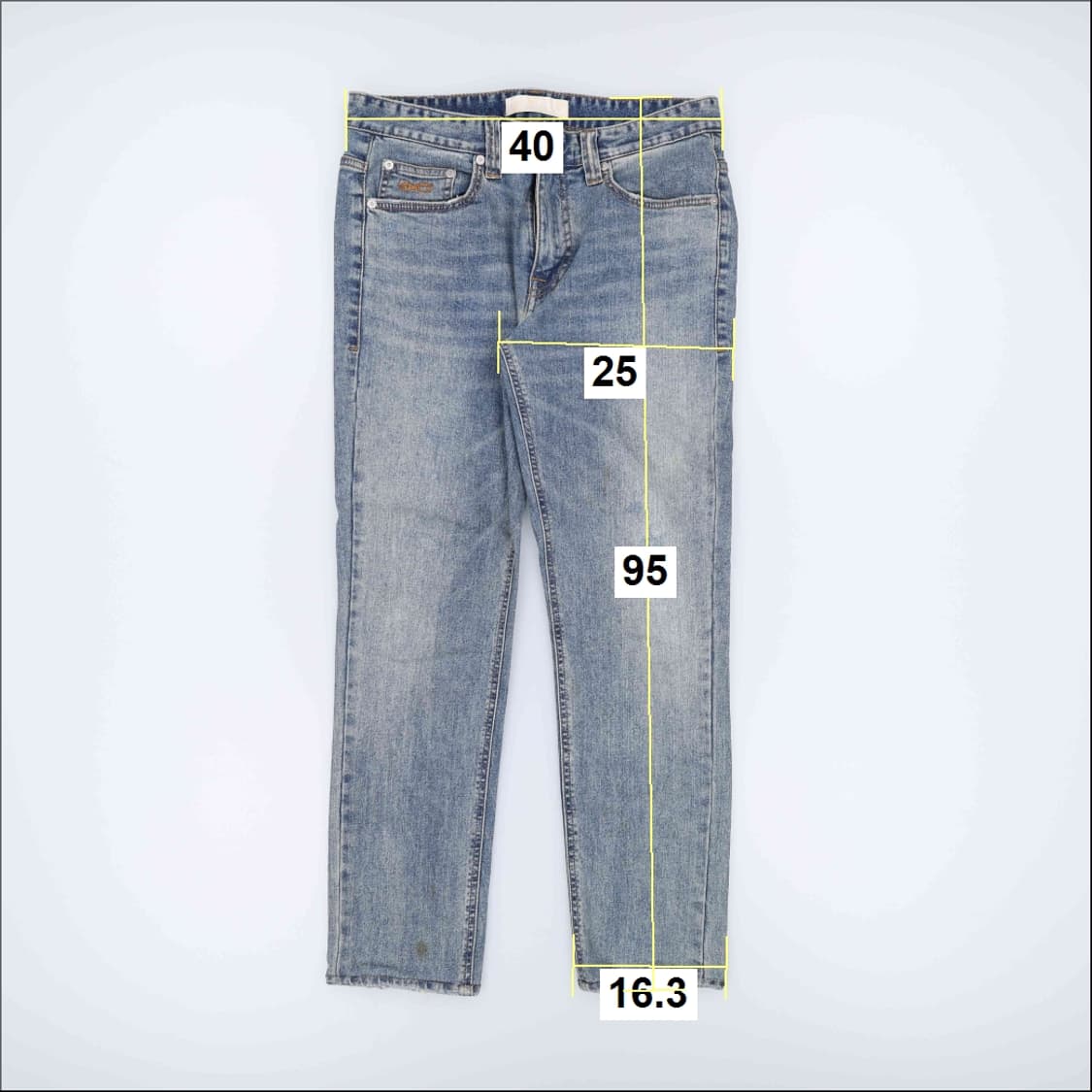 [32] 플랙 슬림 스트레이트 워싱 데님 진 팬츠 1211J1 상품이미지7