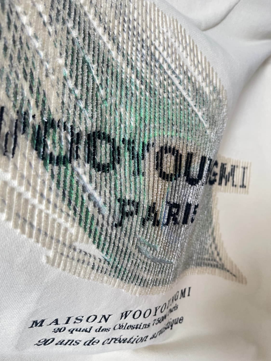 우영미 깃털 백로고 맨투맨 아이보리 48 상품이미지5