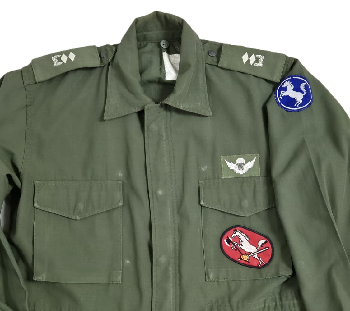 육군 구형 9사단 수색대대 중위 민무늬 야전상의 전투복 상의 자켓 (L) 상품이미지6