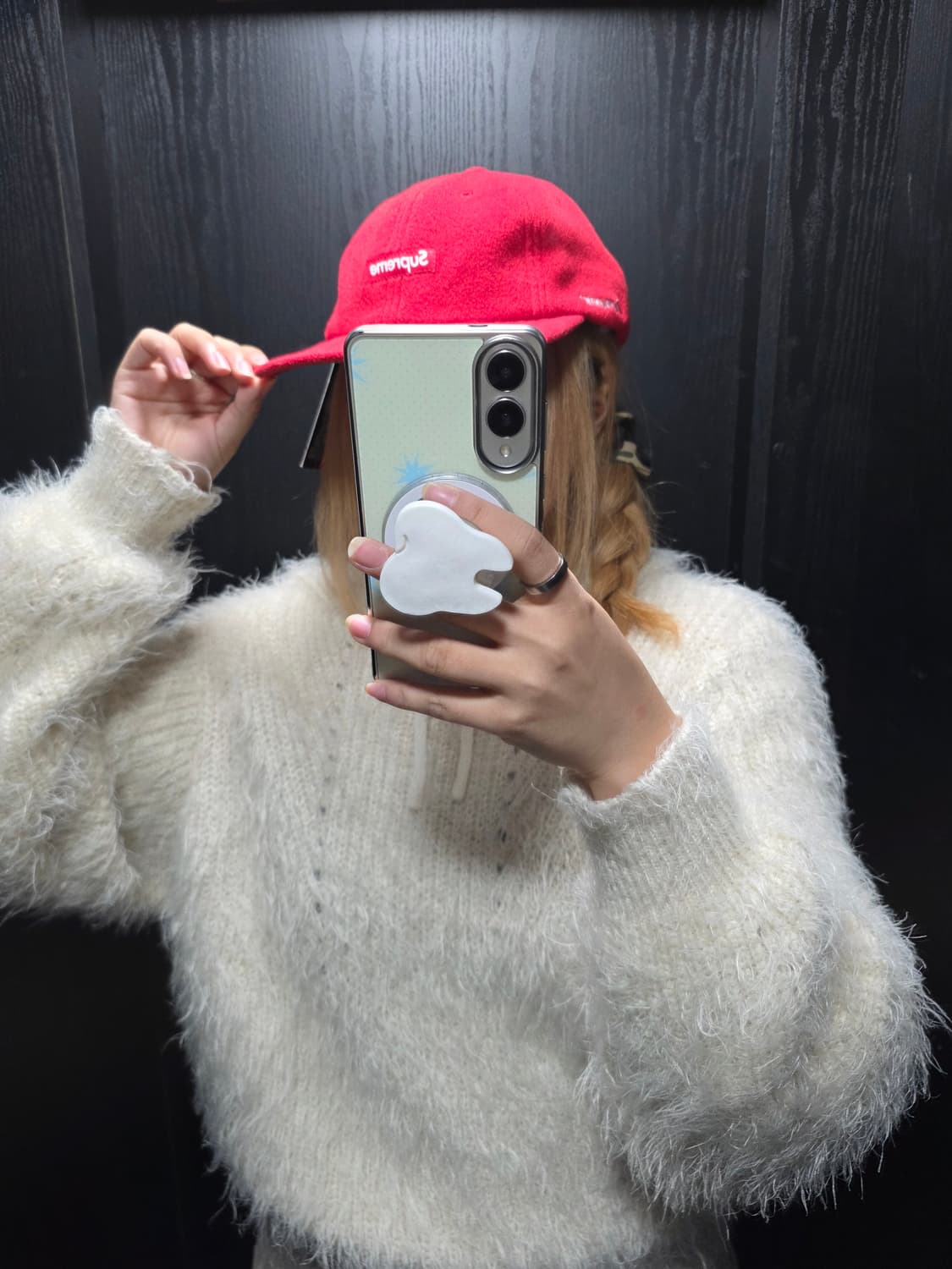 슈프림 폴라텍 스몰 박스 6-패널 레드 - 23FW 상품이미지3