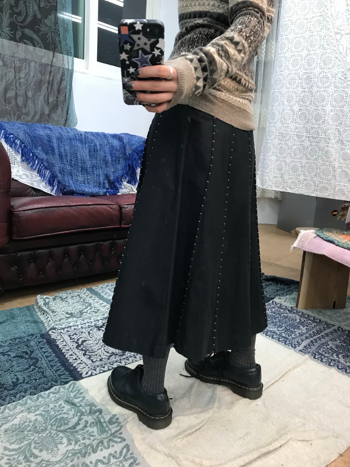 GABIYA 여성 디테일 미디스커트  상품이미지2