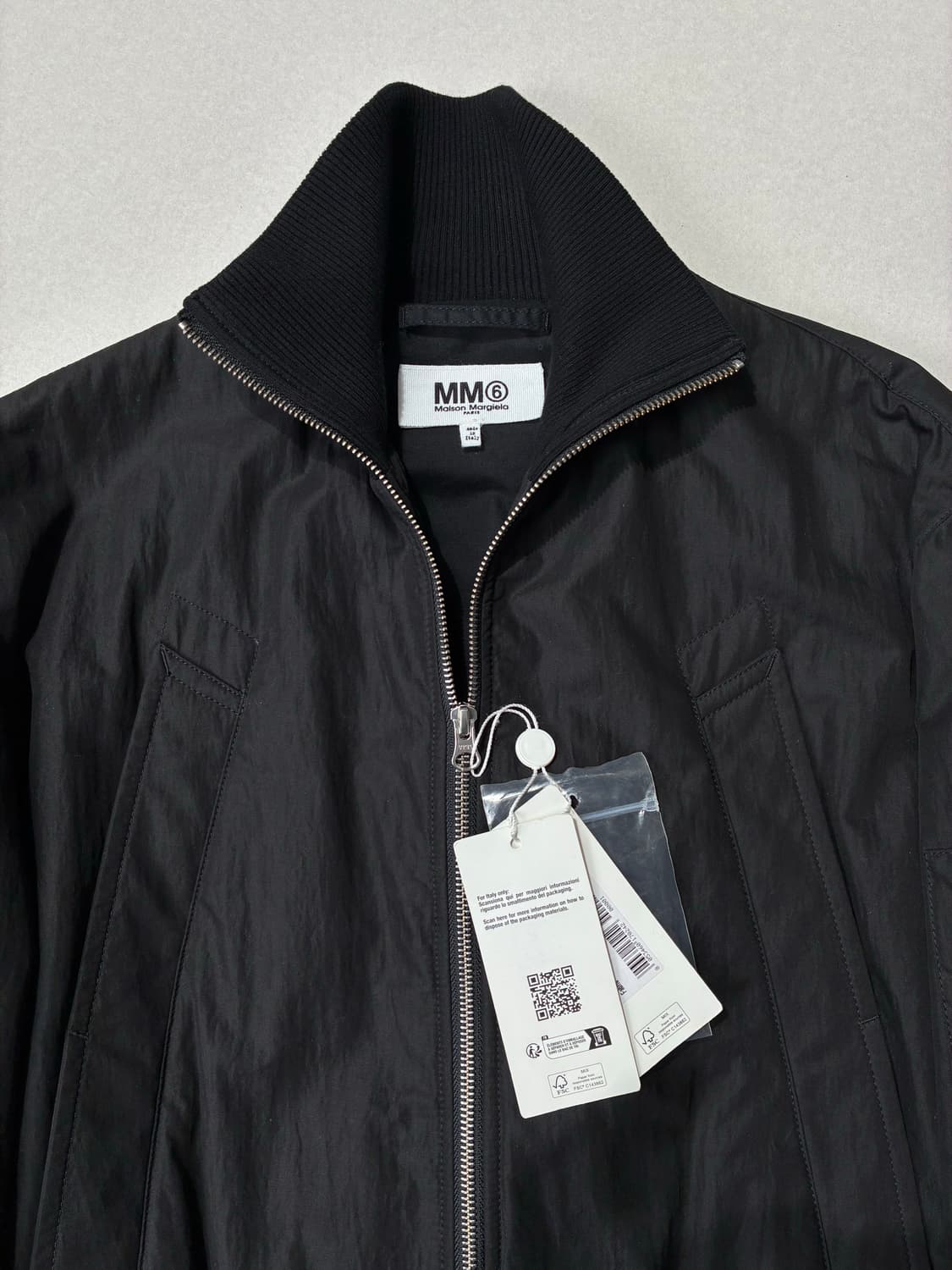 MM6 메종 마르지엘라 스포츠 탱커 자켓 블랙 44사이즈 상품이미지2
