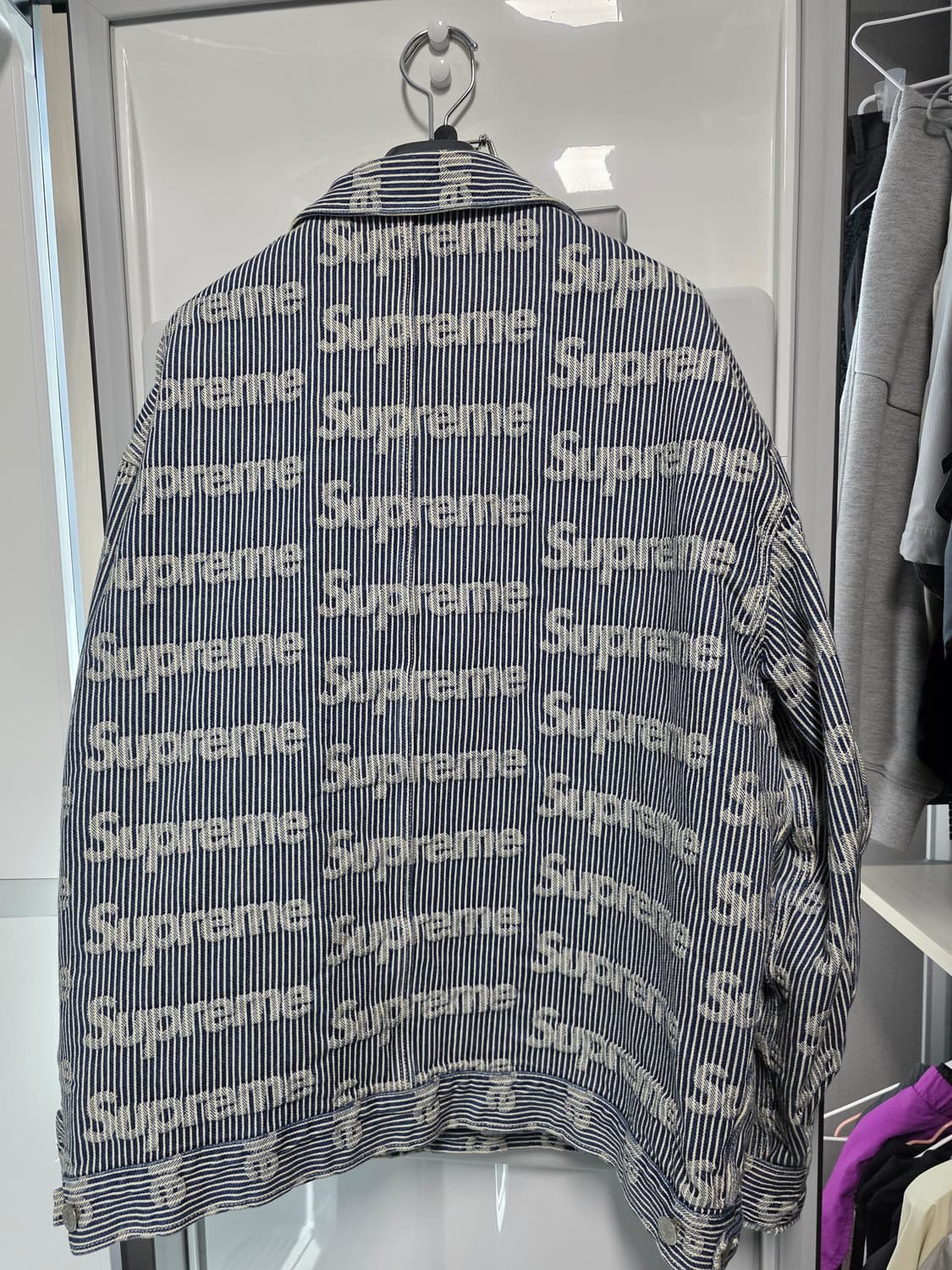 슈프림 데님 초어 트러커 자켓 스트라이프 상품이미지10