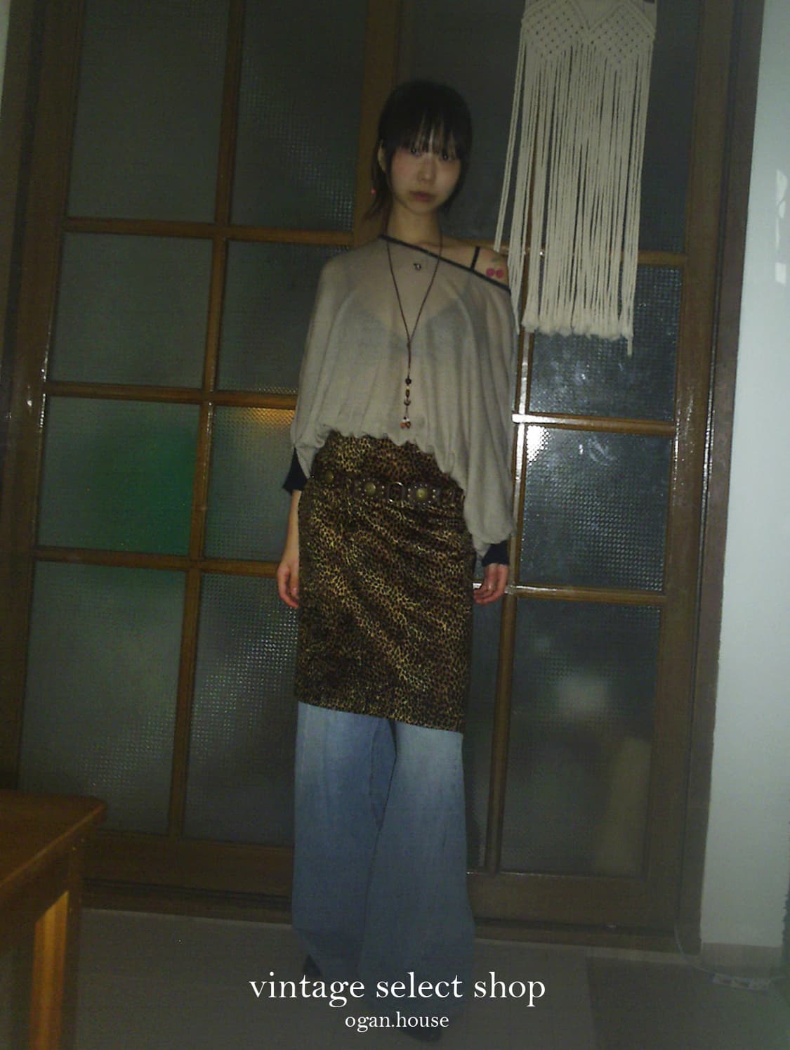 vintage leopard velvet skirt[Ray BEAMS] 상품이미지1