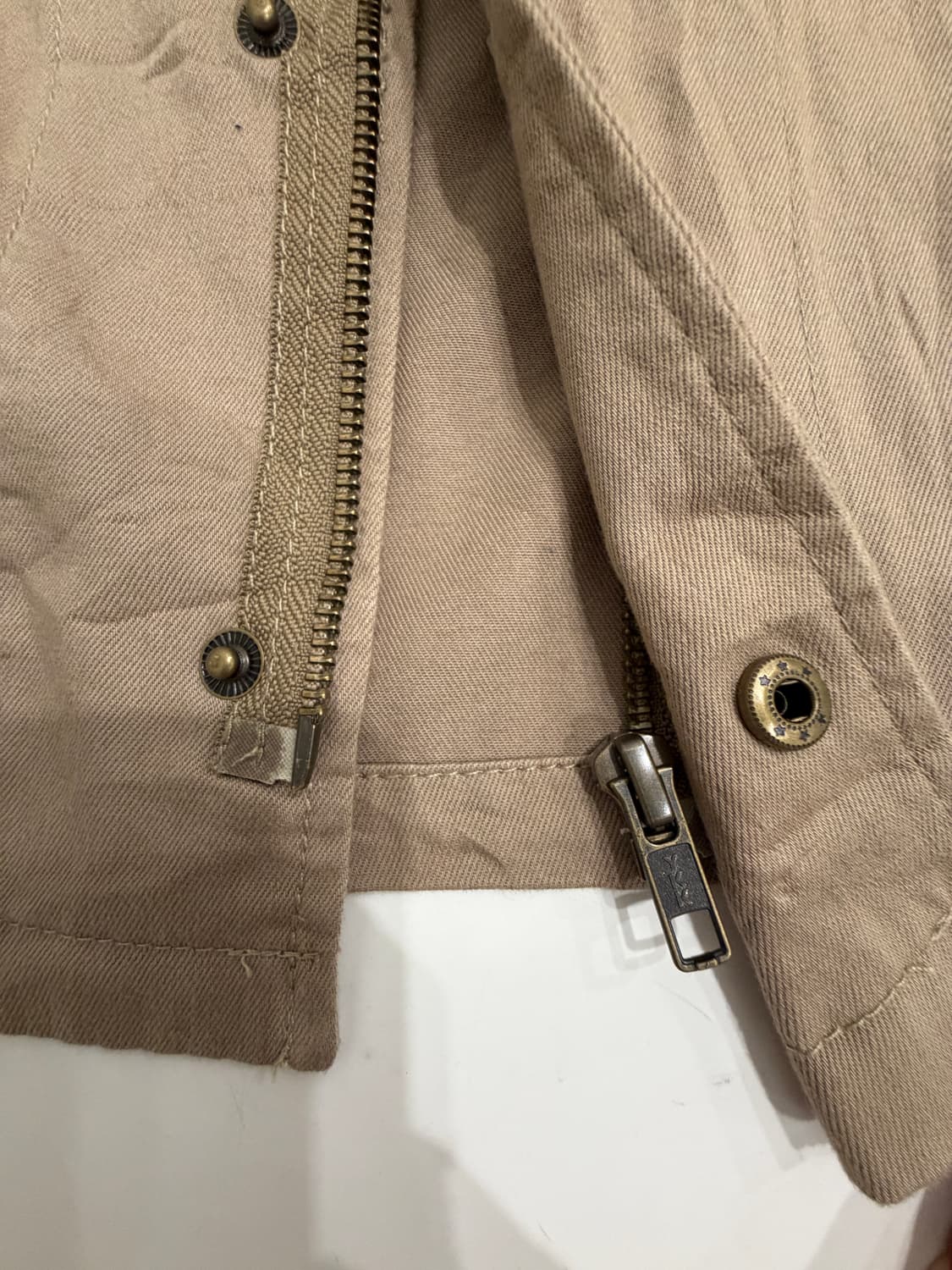 베이지 밀리터리 코튼 자켓 상품이미지7