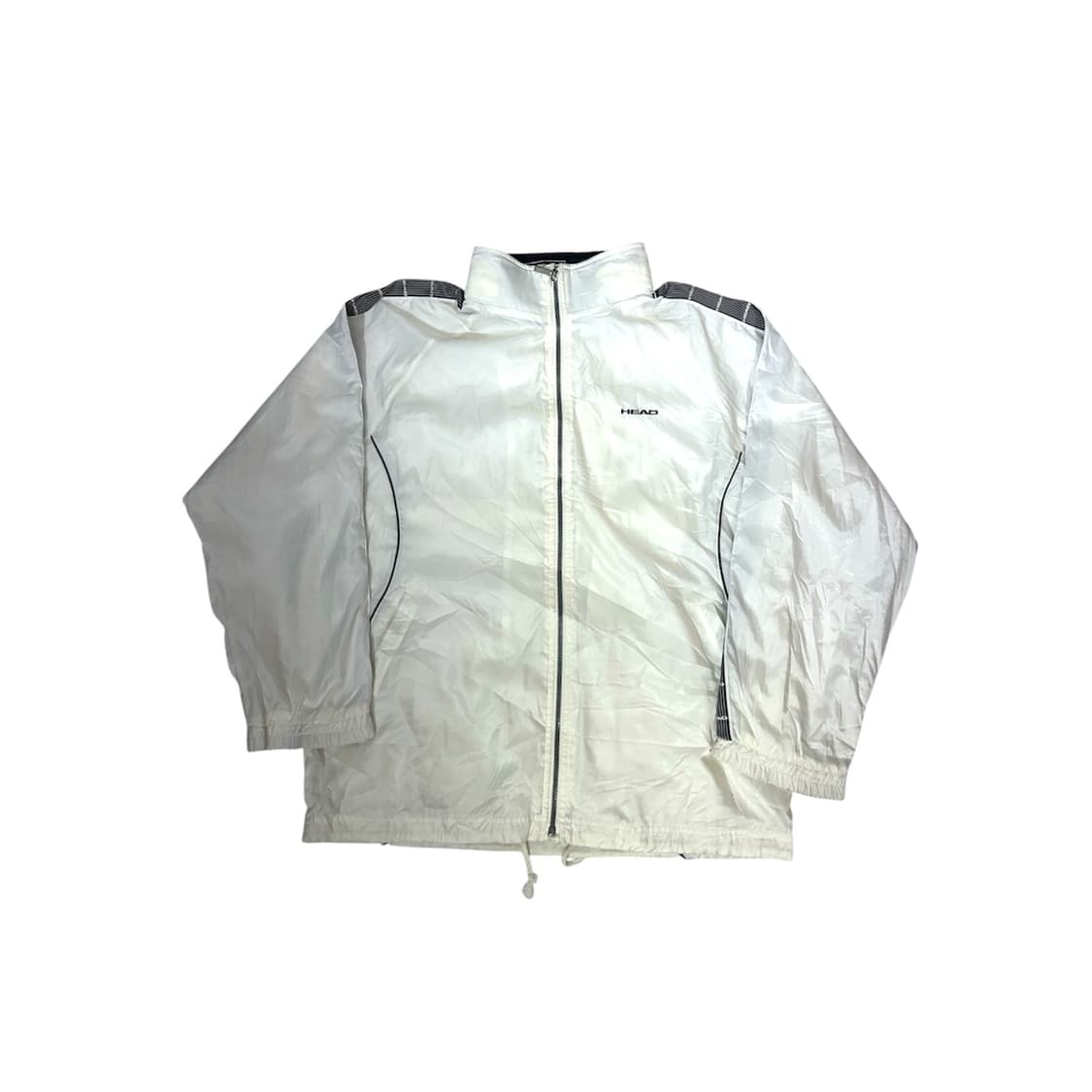 헤드 화이트 블랙 사이드 라인 바람막이 오버핏 올드스쿨 트랙 자켓 L 상품이미지5