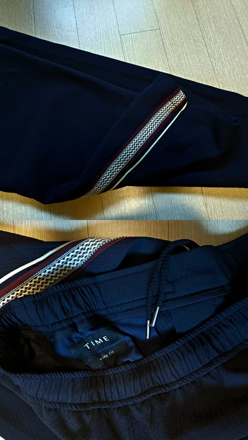 [정품] 타임옴므 23ss 남성 사이드 자수 트랙 슬랙스 82 size 상품이미지3