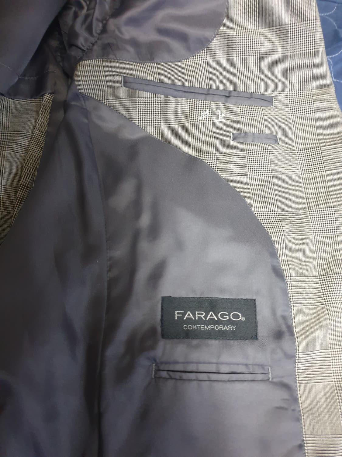 (일본제품) FARAGO 컨템포러리 클래식체크 울 블레이저 (F) 상품이미지3