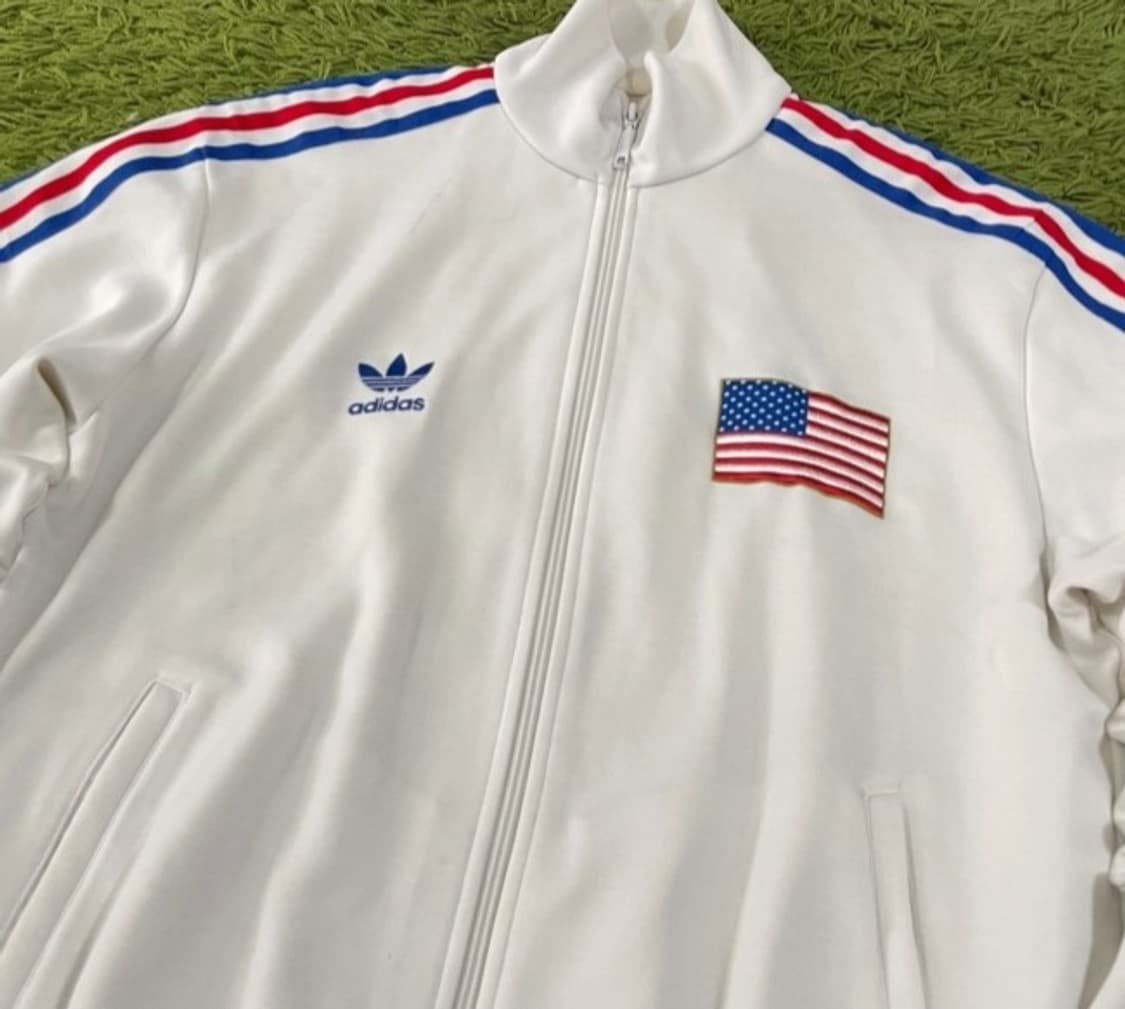 아디다스 희귀 성조기 미국 USA 트랙탑 져지집업 95/M 상품이미지2