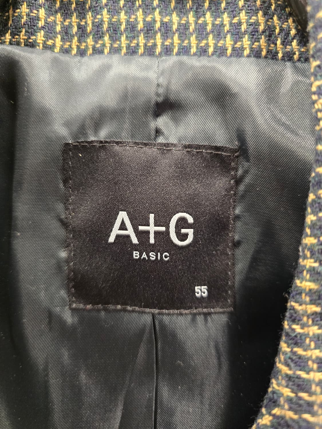 엣지 A+G BASIC 여성 체크 모 자켓 55 상품이미지7