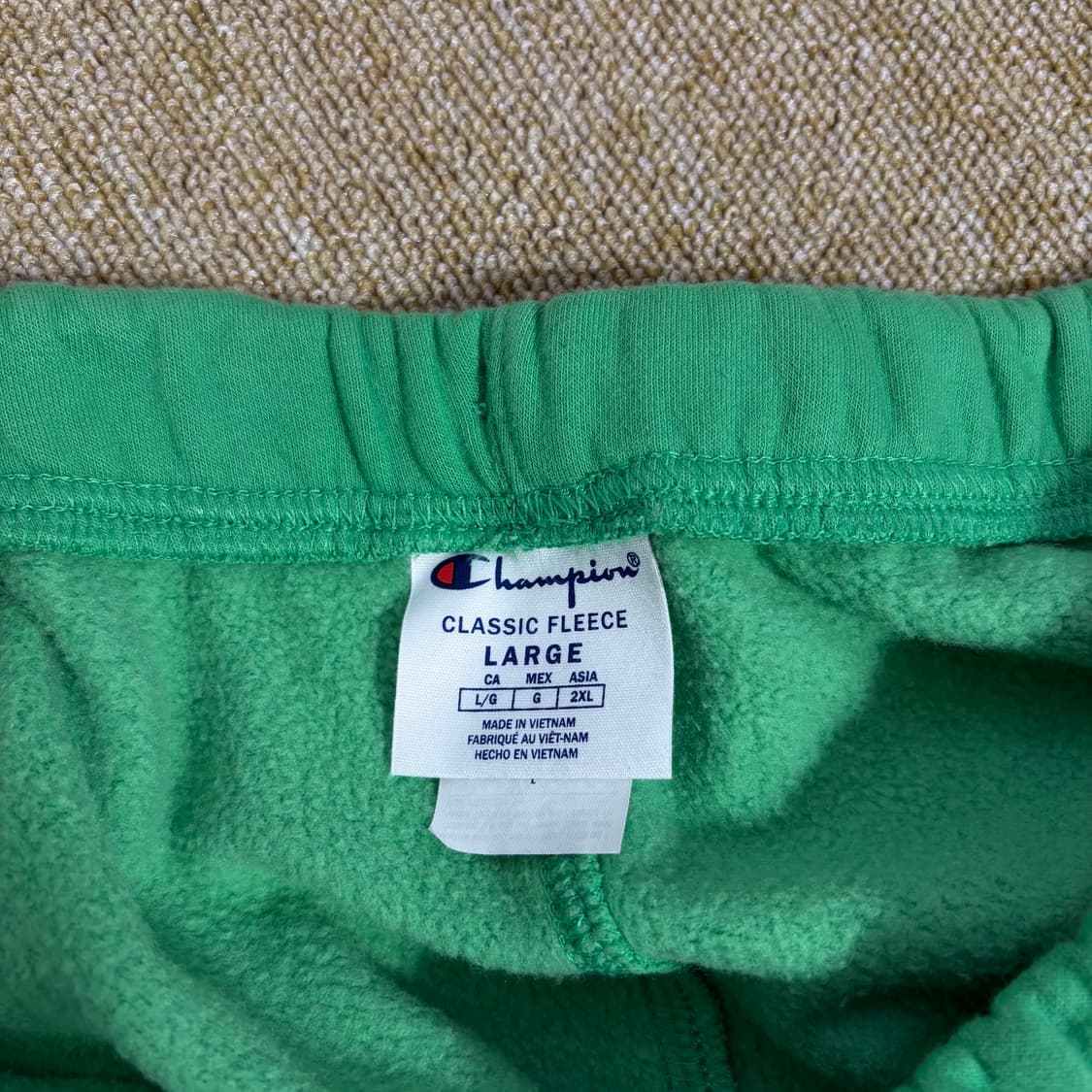 챔피온 그린 로고 트레이닝 바지(L) 상품이미지3