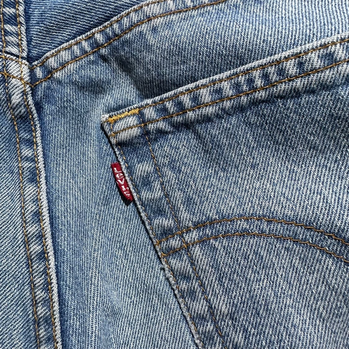 리바이스 USA 501 워시드 데님 팬츠 상품이미지5