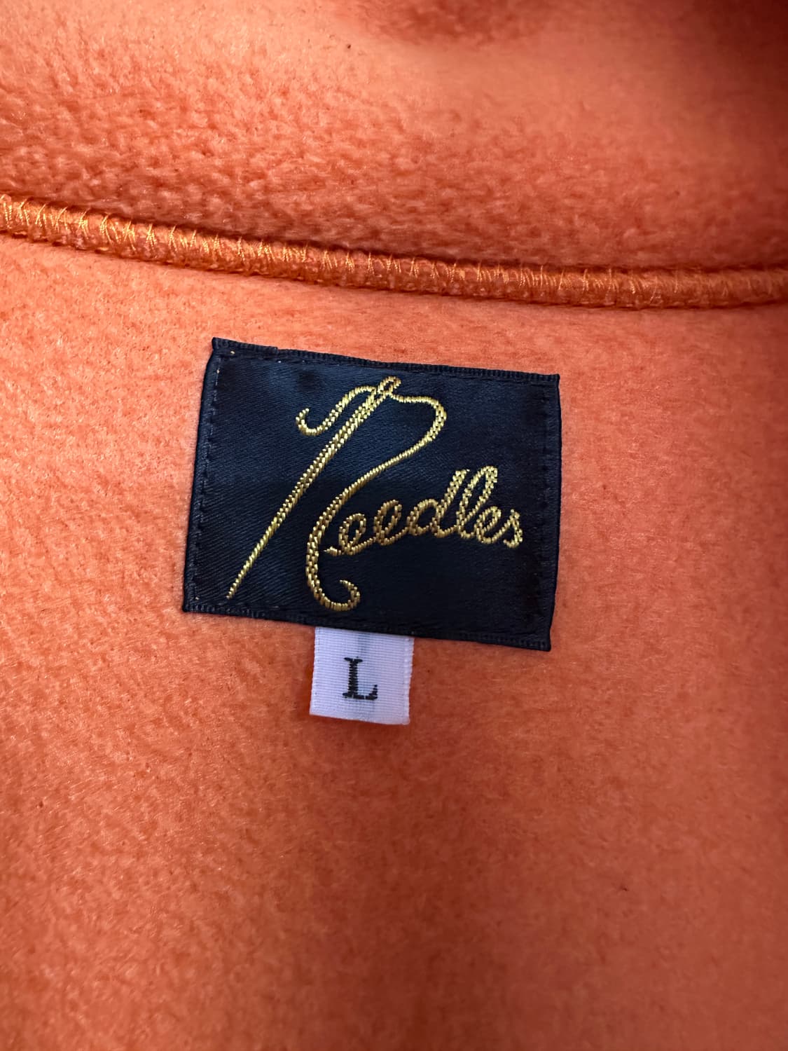 니들스 콜라보 후리스 오렌지 트랙자켓 상품이미지3