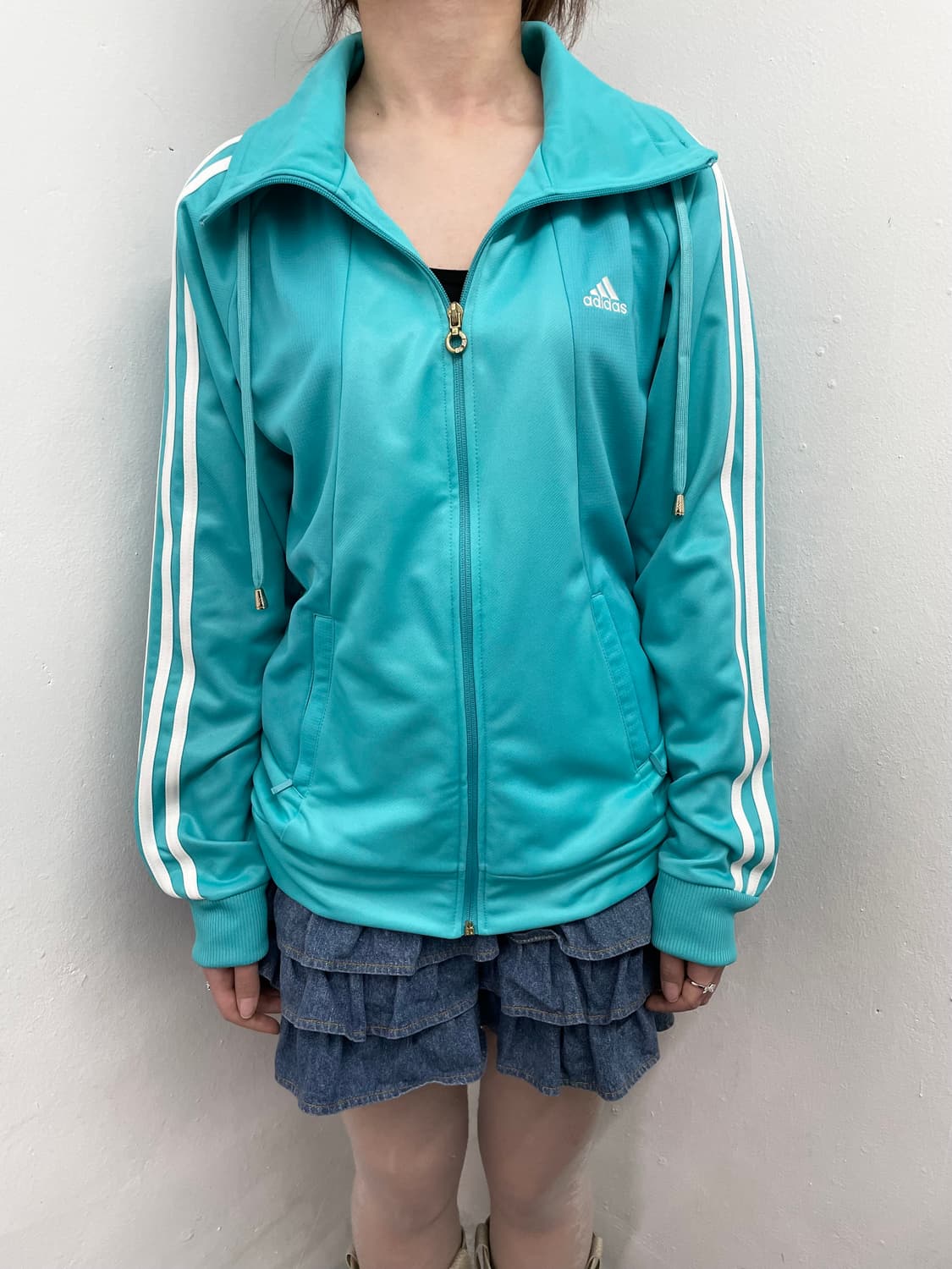 민트코어 키치 아디다스 져지🩵 상품이미지3