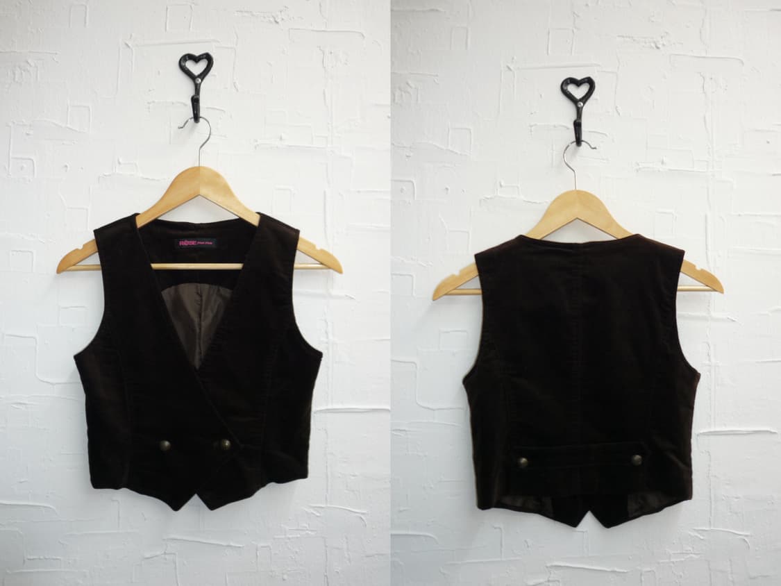 Brown suede vest 상품이미지3