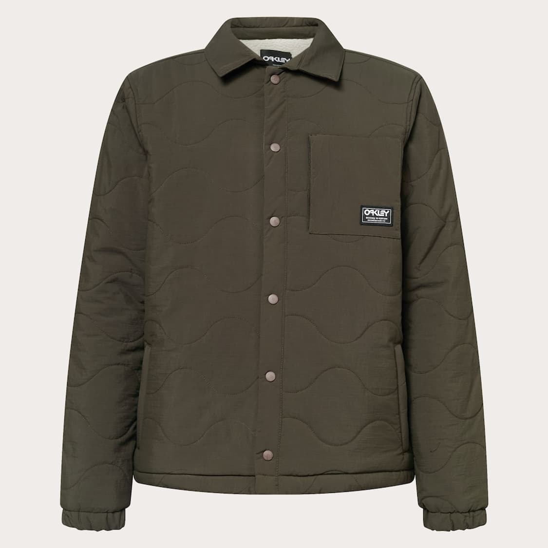 [L] 오클리 쉘파 퀼팅자켓 셔츠 카키 양털 깔깔이 누빔자켓 후리스 상품이미지1