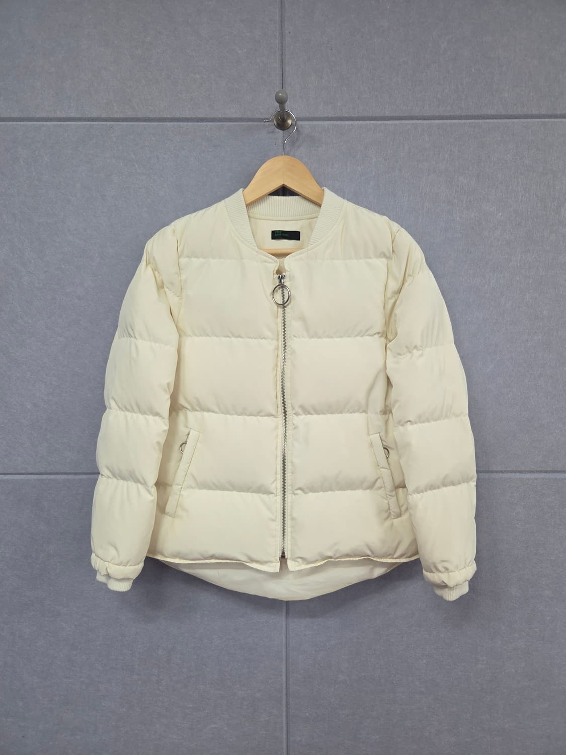 STILE BENETTON 스틸 베네통 덕다운 보머 숏패딩 상품이미지1
