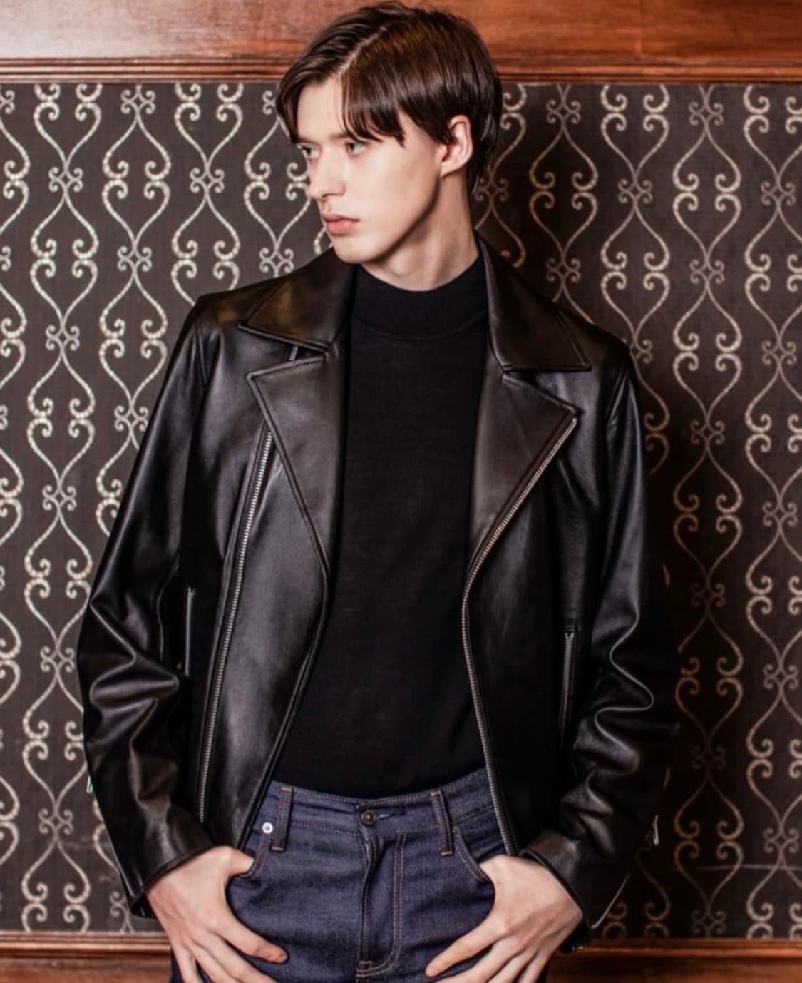 [L]론트 L003 라이더자켓 램스킨 상품이미지1