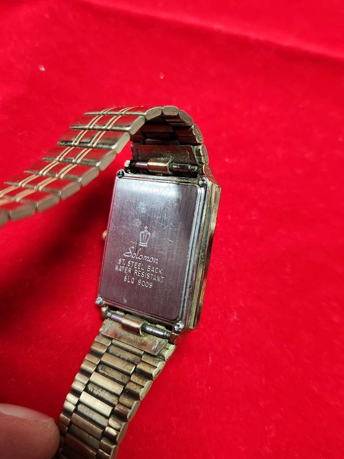 빈티지 Solomon 쿼츠 사각 시계 상품이미지3