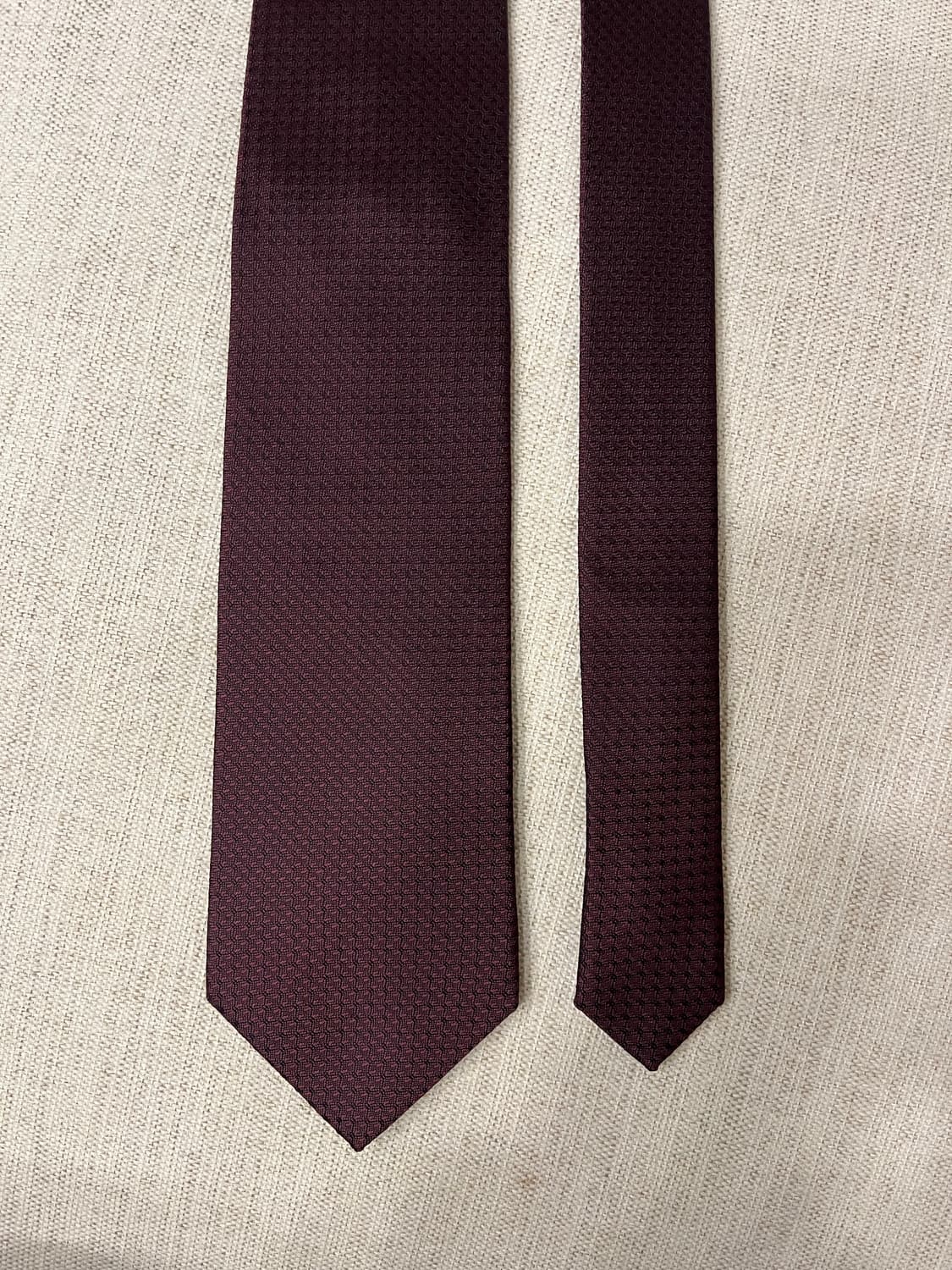 매너그램 와인 솔리드 넥타이 상품이미지1