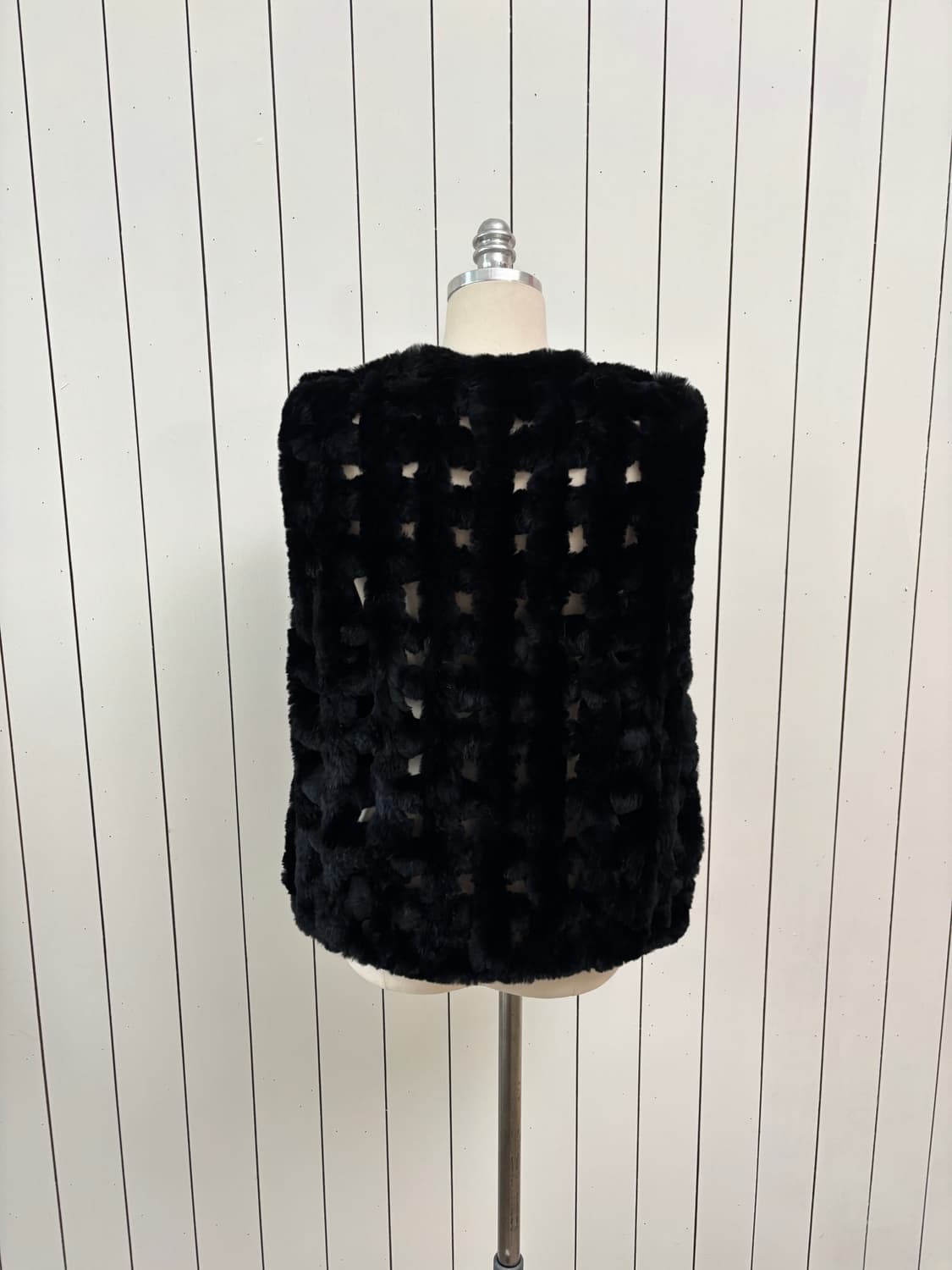 니팅 블랙 래빗 베스트 상품이미지4