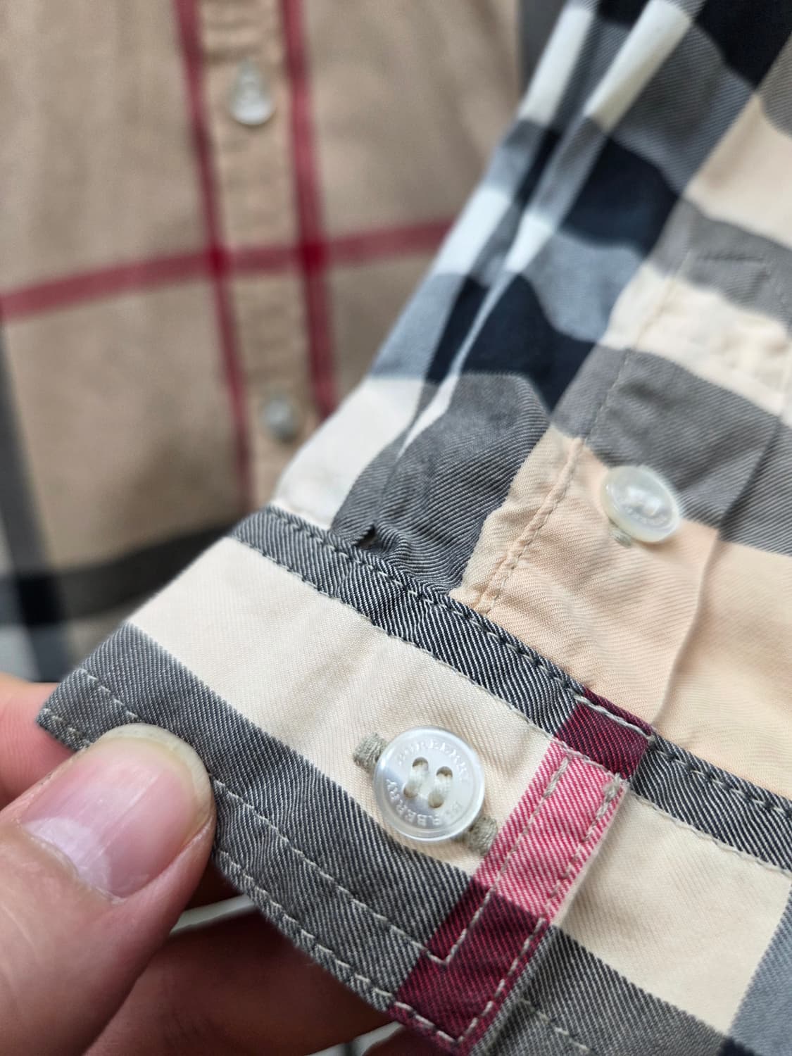 버버리 키즈 노바체크 셔츠 8Y 상품이미지2