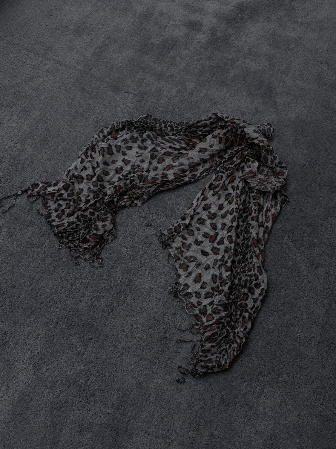 Vintage V-kei,punk leopard muffler 상품이미지2