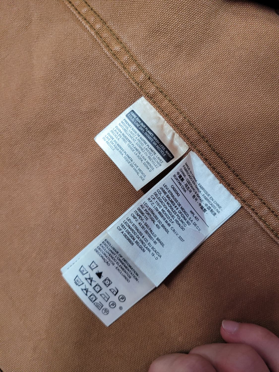 Levis 리바이스 브라운 워크 자켓 상품이미지5