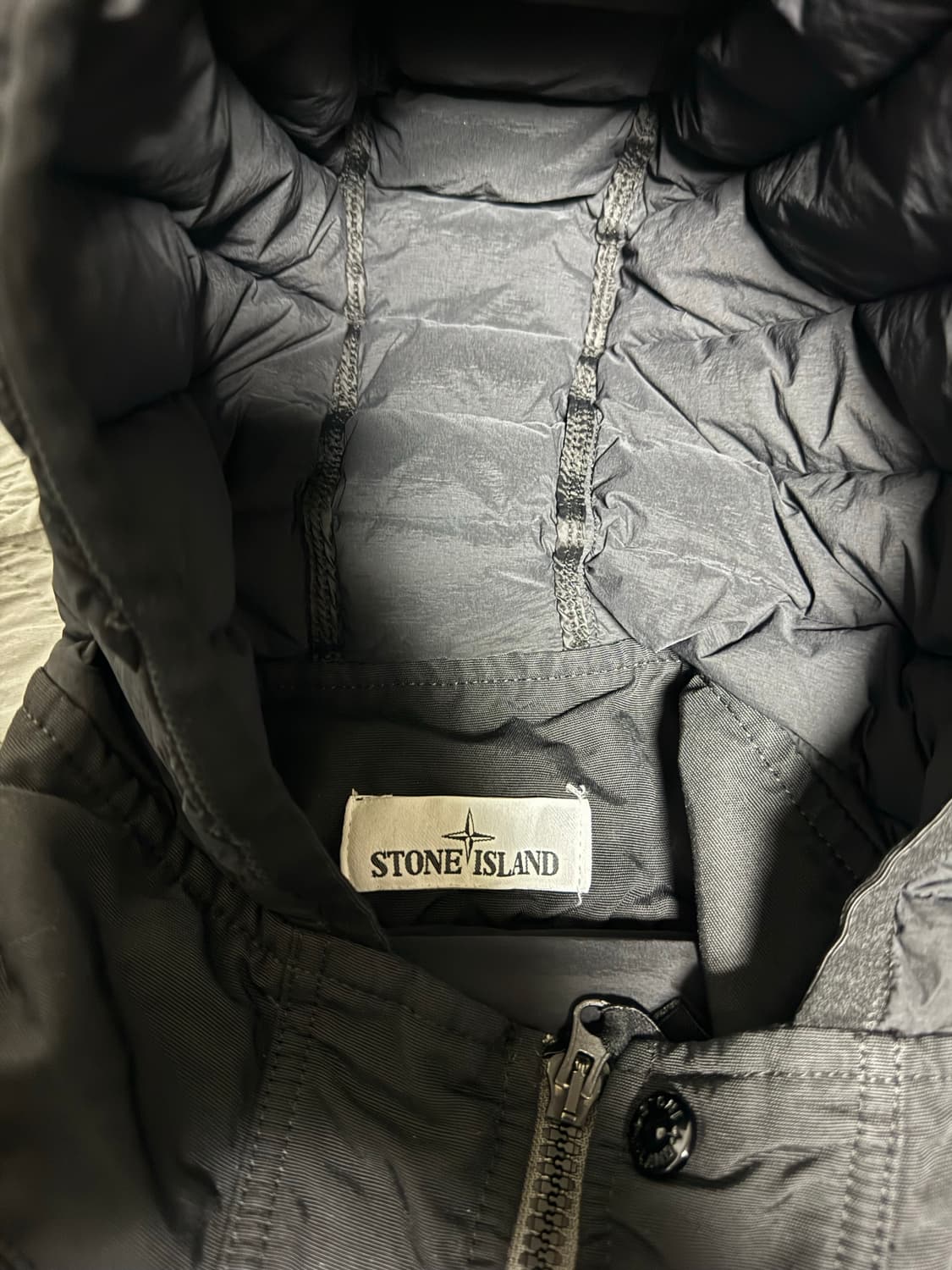 [XL] 스톤아일랜드 룸우븐 경량패딩 후드 자켓 집업 봄버 롱패딩 상품이미지4