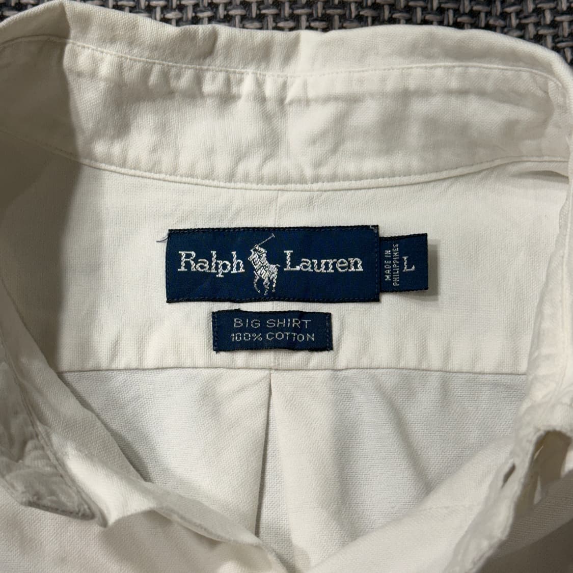 90s 폴로 랄프로렌 빅셔츠 화이트셔츠 (old-8542) 상품이미지4