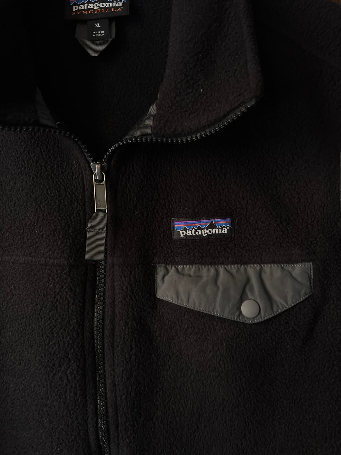 [XL]파타고니아 신칠라 블랙 플리스 베스트 상품이미지3