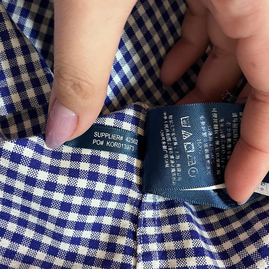 [정품] 폴로 블루 / 버건디포니 체크 셔츠 [ 2 ] 상품이미지8