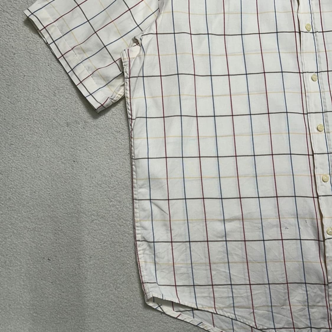 폴로랄플로렌 야머스 반팔 버튼 다운 체크 셔츠 XL 상품이미지3