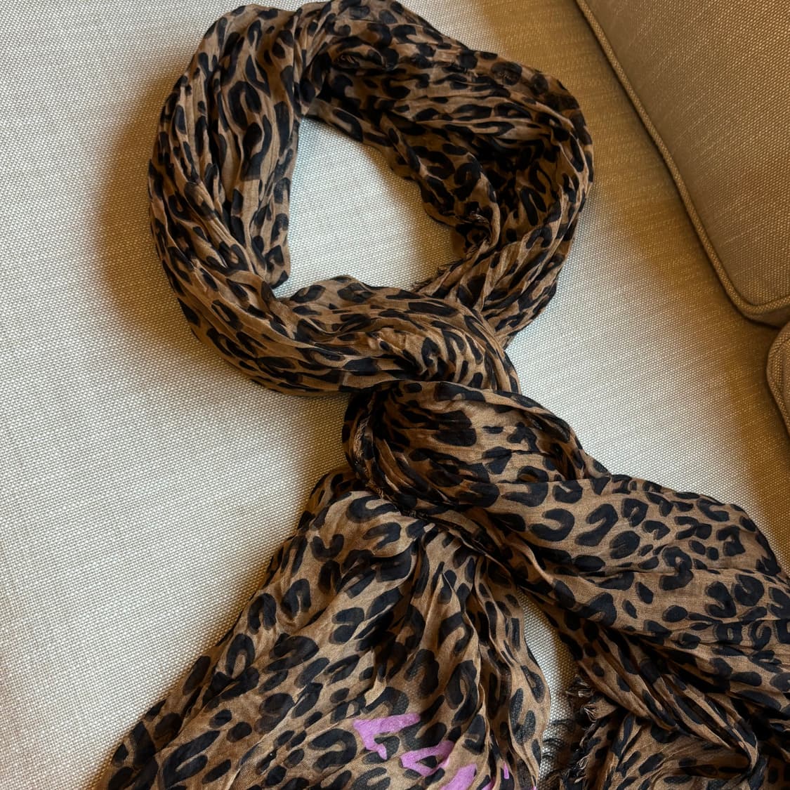 레오파드 패턴 대형 스카프 상품이미지2