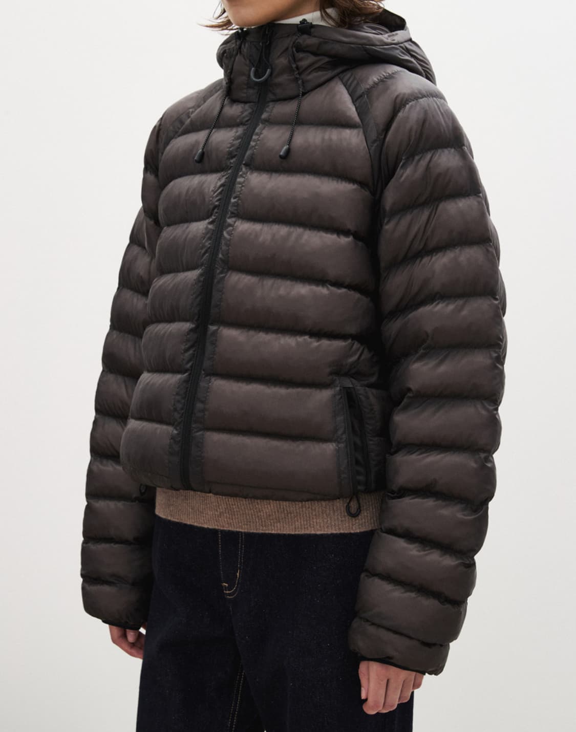 수아레 경량패딩 브라운 M사이즈 상품이미지4