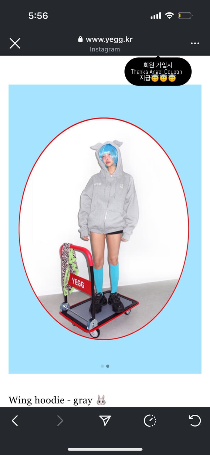 Yegg 후드집업 그레이 상품이미지2