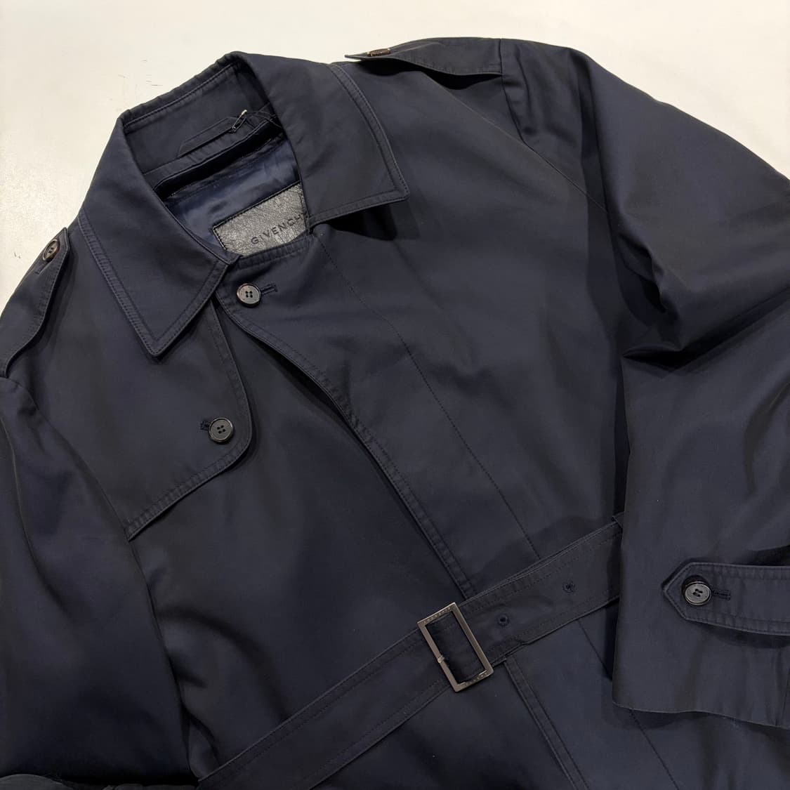 [100] 00s 지방시 빈티지 벨트 트렌치 코트 B475 상품이미지3