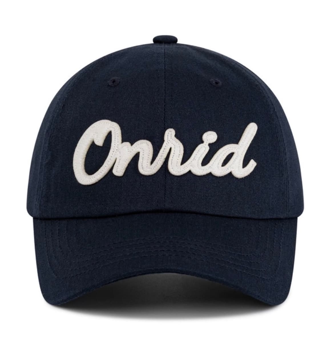 온리드프로젝트 Applique Twill Logo Ball Cap 네이비 상품이미지1