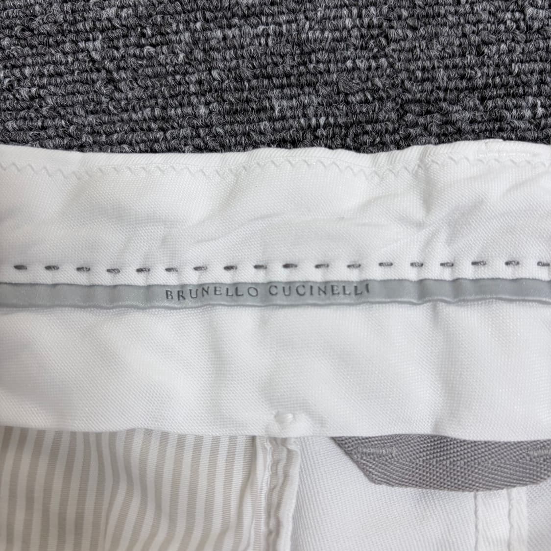 브루넬로 쿠치넬리 화이트 카고 반바지 상품이미지4
