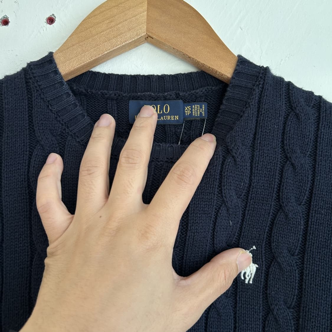 15465 - 폴로 랄프로렌 블랙 케이블 니트 상품이미지3