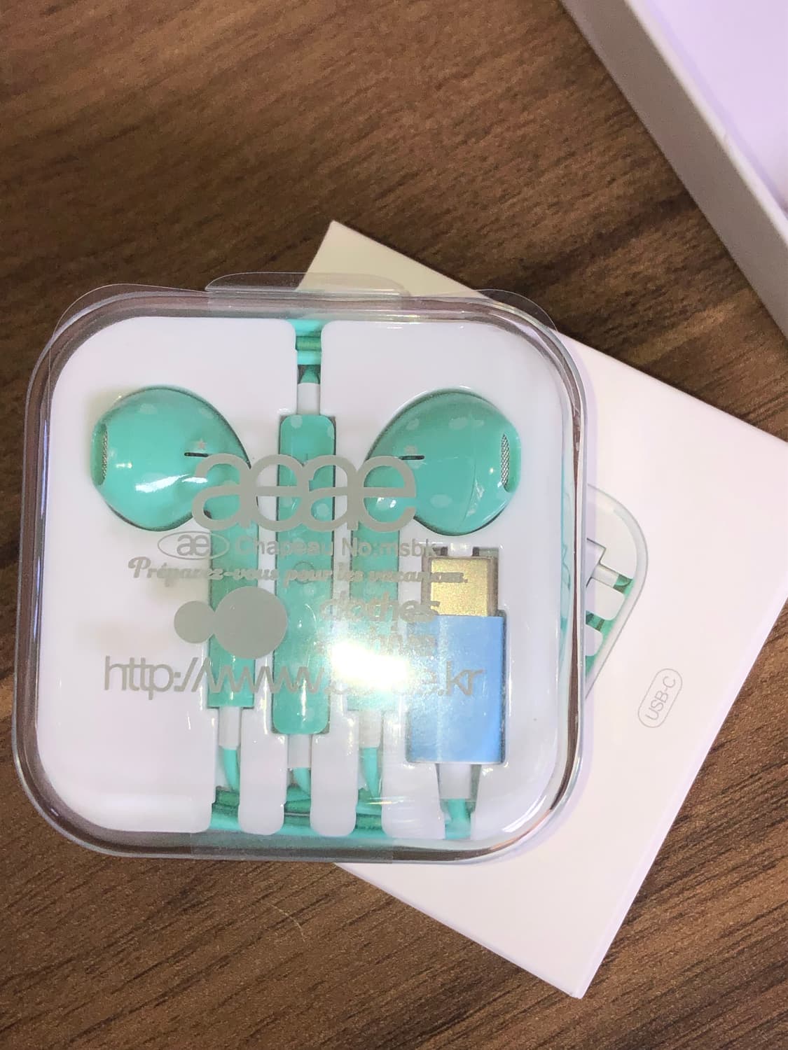 Aeae 이어폰 민트 상품이미지1