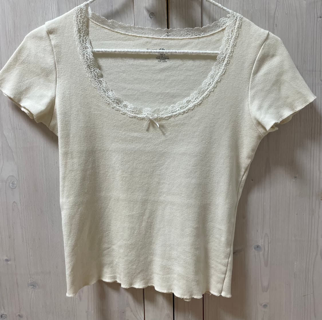 브랜디멜빌 레이스 크림 맥케나 반팔 티셔츠 상품이미지2