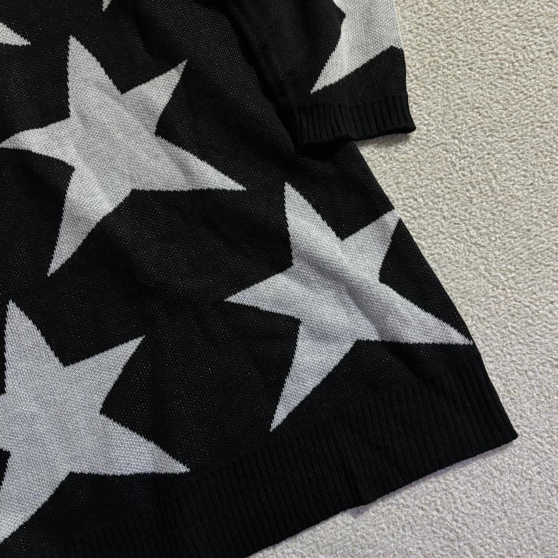 일본빈티지 GALSTAR 핀터깔 y2k 올드스쿨 아메카지 스타 니트스웨터 상품이미지3